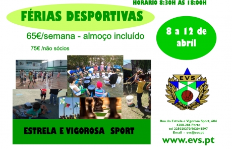 Cartaz férias desportivas 2019 pÁSCOA
