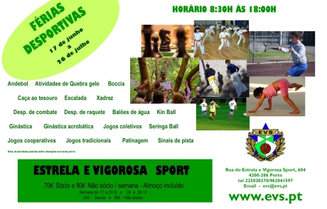 Folheto ferias desportivas 2019 verao